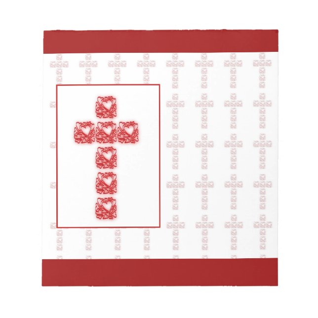 Rotes Herzkreuz Notizblock (Vorderseite)