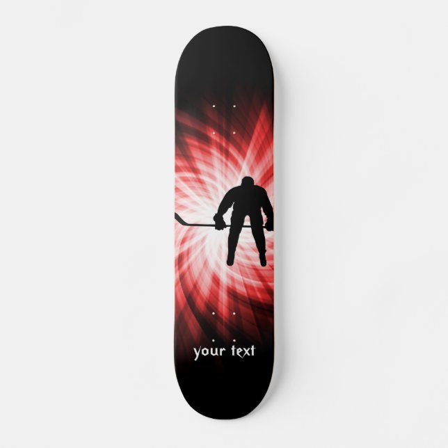 Rotes Hockey Skateboard (Vorderseite)