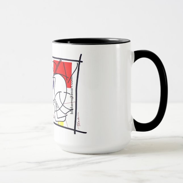 Rotes Horseman Tasse (Rechts)