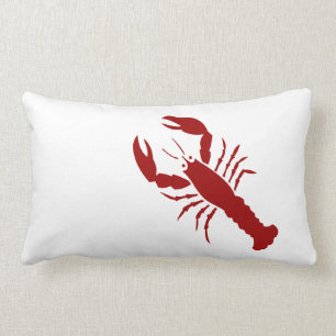 Rotes Hummer ~ Strand-Haus Lendenkissen