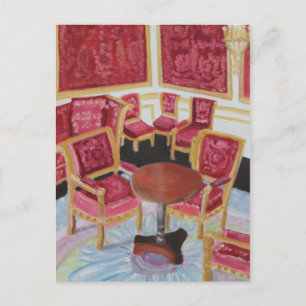 Rotes Inneres: Chateau de Fontainebleau Postkarte