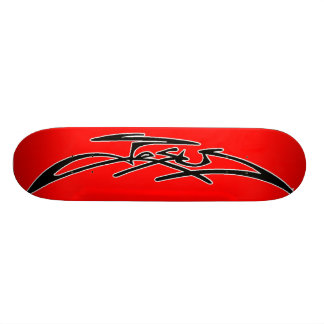 Rotes Jesus-Skateboard Skateboard