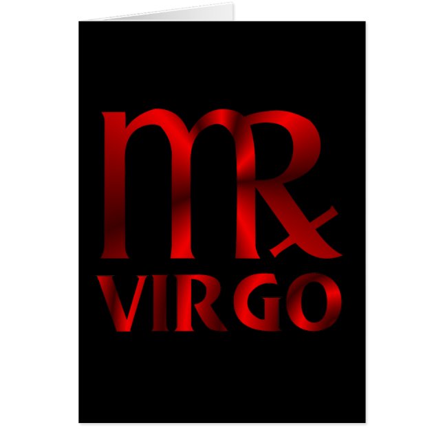 Rotes Jungfrau-Horoskop-Symbol (Vorne)