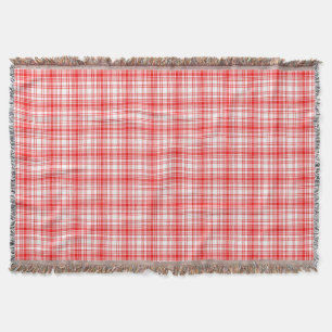 Rotes kariertes decke