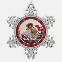 Rotes Kariertes Foto Weihnachten