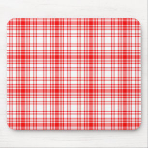 Rotes kariertes mousepad