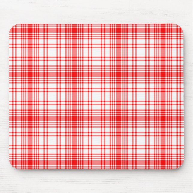 Rotes kariertes mousepad (Vorne)