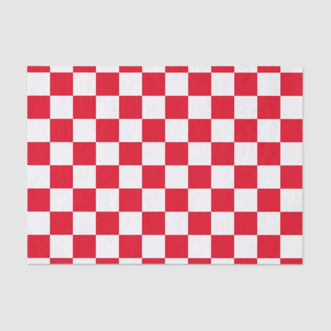 Rotes kariertes seidenpapier (Vorderseite)