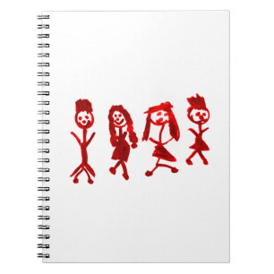 Rotes Kaylee meine Familie 2013 Art1a Hoboken das Notizblock