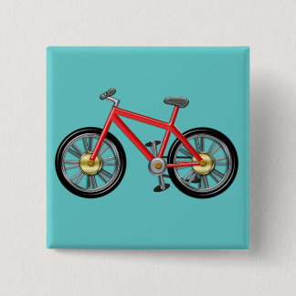 Rotes Kinderfahrrad Button