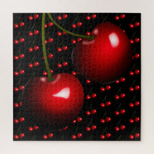 Rotes Kirsch-Puzzle Süßes Geschenk