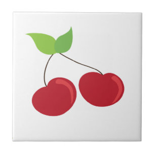 Rotes Kirschmuster Fliese