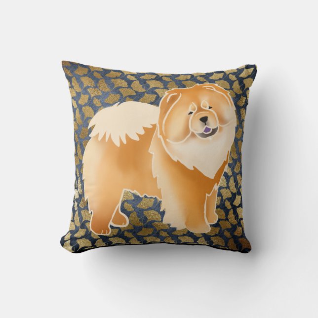 Rotes Kissen Chow-Chow des GINKGO - wählen Sie (Vorderseite)