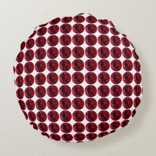 Rotes Kissen, Ruby-Kissen, Rundkissen Rundes Kissen
