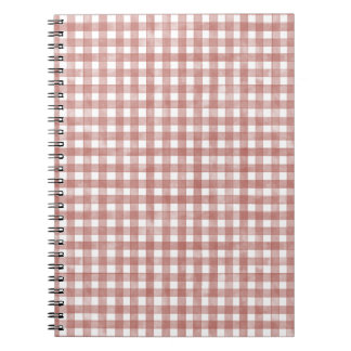 Rotes Klassisches Gingham Notizblock