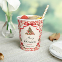 Rotes Koketten-Bogen-Script Weihnachtsbaum-Party