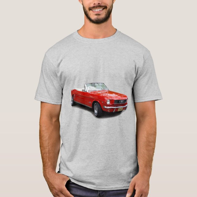 Rotes konvertibles Shirt von 1966 (Vorderseite)