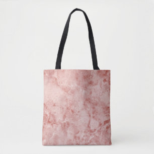 Rotes Korallen und weißer Marmor  Tasche