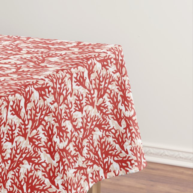 Rotes Korallenmuster 2 Tischdecke (Beispiel)