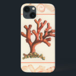 Rotes Korallenriff mit Conch-Muschel-Grenze iPhone 13 Hülle<br><div class="desc">Holen Sie sich dieses moderne Kunstwerk heute mit cremefarbenem Hintergrund. Dieses Kunstwerk enthält eine rote,  schattige Koralle,  die sehr scharf und lebendig ist und eine dekorative Muschel hat. Es ist ein zeitgenössisches Kunstwerk,  das sich perfekt für jedes nautische Thema eignet,  für das man sich entscheiden möchte.</div>