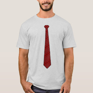 Rotes Krawatten-Shirt T-Shirt