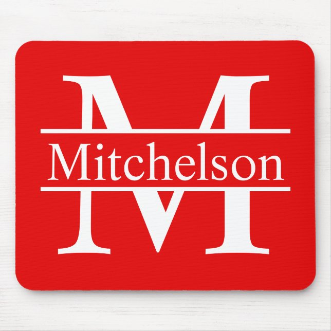 Rotes Kreuz Bar LR Monogramm Mousepad (Vorne)