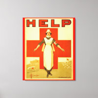Rotes Kreuz Krankenwagen Weltkrieg 1 Poster Wrappe