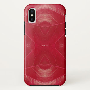 Rotes Kunstleder Case-Mate iPhone Hülle