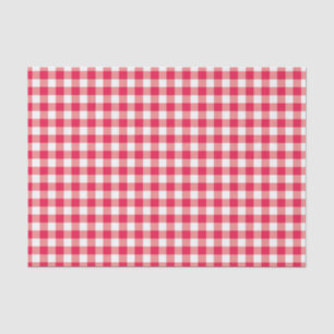 Rotes Land-Gingham-Karo-Muster 2 Seidenpapier