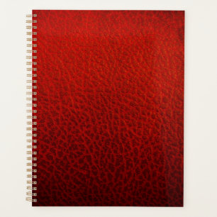 Rotes Leder Planer