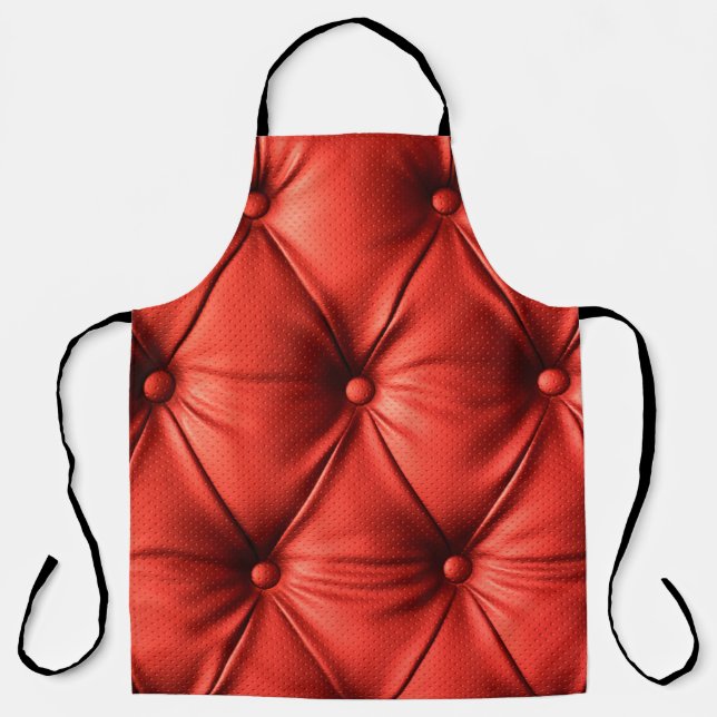 Rotes Leder, Textur Schürze (Vorderseite)