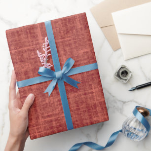 Rotes Leinen Geschenkpapier