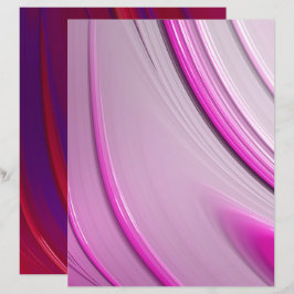 Rotes Lila rosa Ombre Fraktal Scrapbook