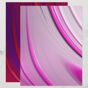 Rotes Lila rosa Ombre Fraktal Scrapbook