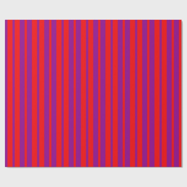 Rotes Lila Stilmuster Muster Geschenkpapier (Flach)