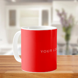 Rotes Logo Kaffeetasse