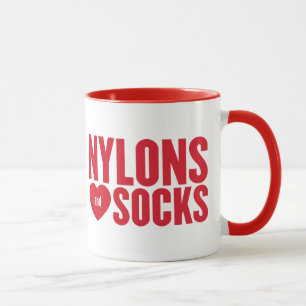 Rotes Logo mit Polkapunkt Heels Tasse