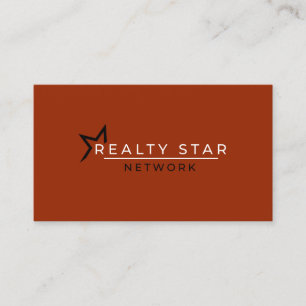 Rotes Logo mit roter Fahne Visitenkarte