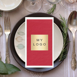 Rotes Logo Serviette