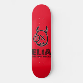 Rotes Logo Skateboard