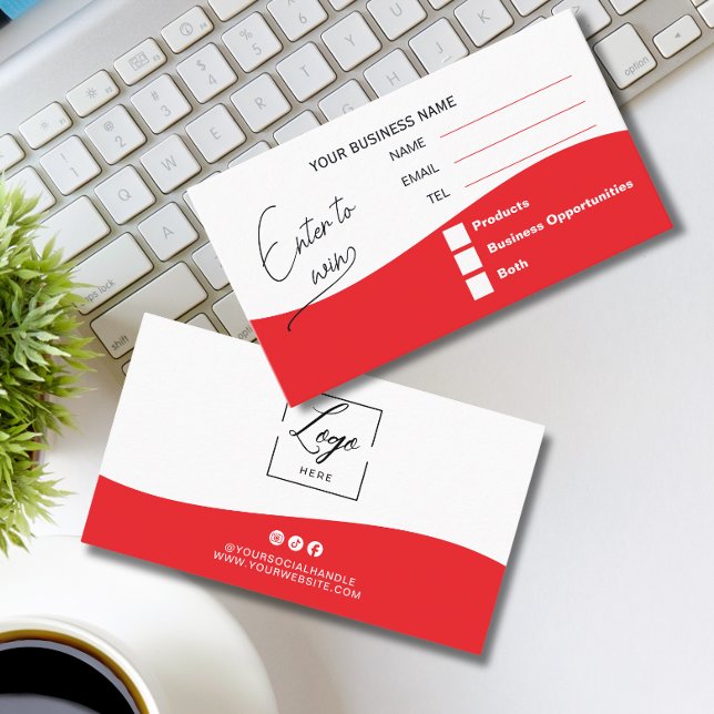 Rotes Logo-Verlosung Gewinnen Sie ein Ticket (Von Creator hochgeladen)