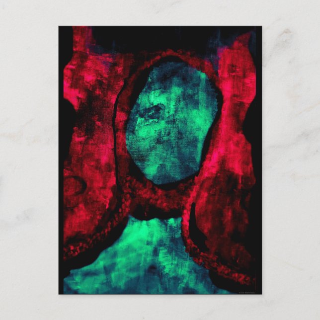 "Rotes Madonna" JTG Kunst-Postkarte Postkarte (Vorderseite)