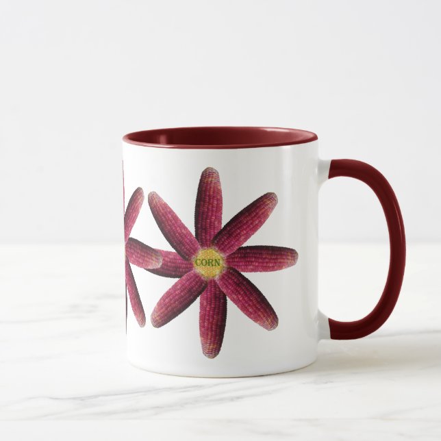 Rotes Maismuster Tasse (Rechts)