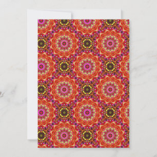 Rotes MANDALA Einladung