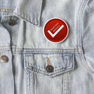 rotes Markierungszeichen Button