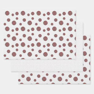 Rotes Maschinenverpackungspapier-Set Geschenkpapier Set
