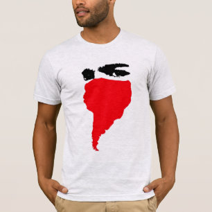 rotes Masken T-Shirt