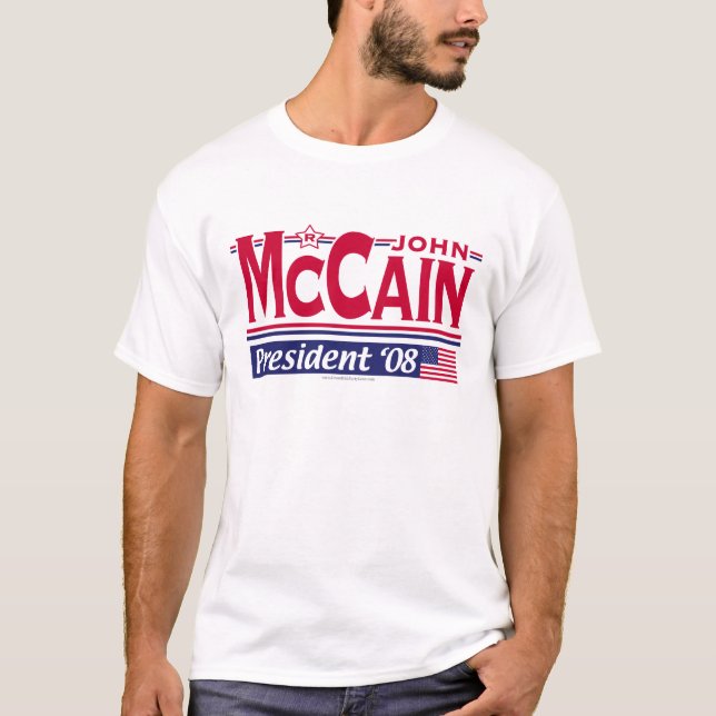 Rotes McCain Shirt GOP (Vorderseite)