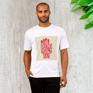 Rotes medizinisches Handsymbol Gesundheitswesen T-Shirt