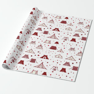 Rotes minimales Testdesign Geschenkpapier